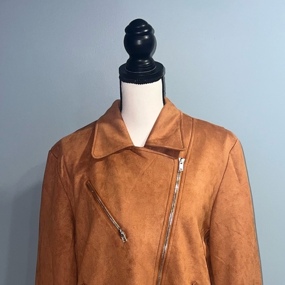 brown zip up jacket - Picture 2 of 5